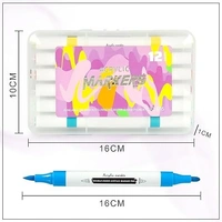 ACRYLIC MARKER 2 SIDES ( SET OF 12) M695