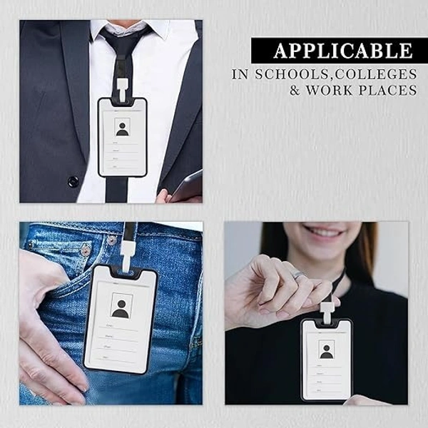 ID CARD HOLDER BLACK& WHITE (SET OF 5) 905V