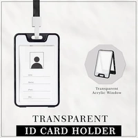 ID CARD HOLDER BLACK& WHITE (SET OF 5) 905V
