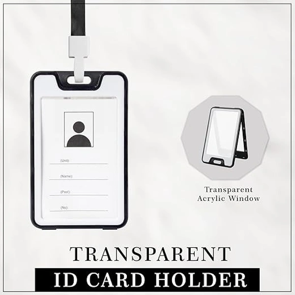 ID CARD HOLDER BLACK& WHITE (SET OF 5) 905V