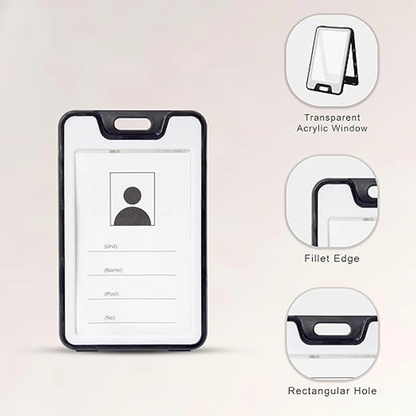 ID CARD HOLDER BLACK& WHITE (SET OF 5) 905V