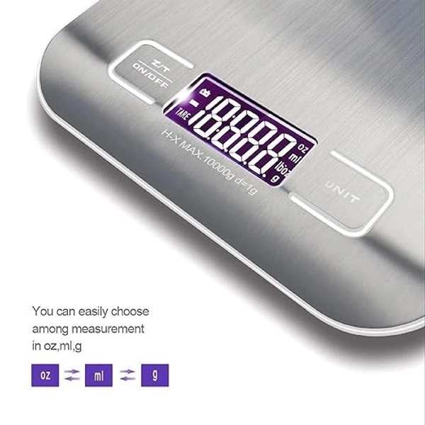 DIGITAL KITCHEN SCALE MAX:10000G D=1G 40PB