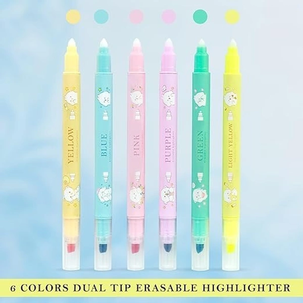 ERASABLE HIGHLIGHTER 2 SIDE (SET OF 6) M935