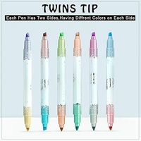GLITTER HIGHLIGHTER 2 SIDE (SET OF 6) M976