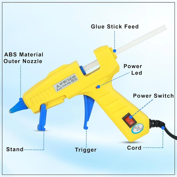 GLUE GUN 30W GLUN (SY-203B) YELLOW