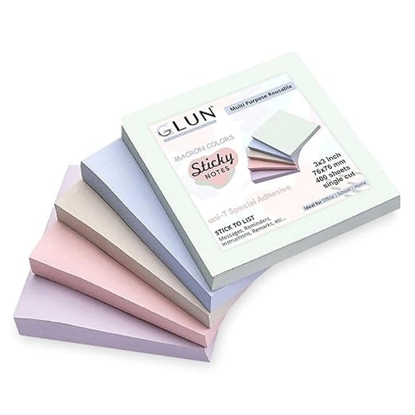 STICK NOTES GLUN MACARON (400 SHEET)