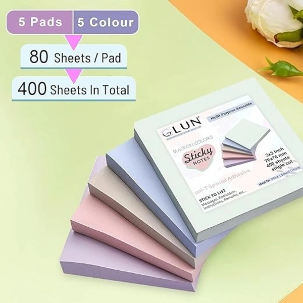 STICK NOTES GLUN MACARON (400 SHEET)