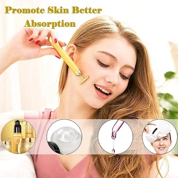 GOLD VIBRATION FACE YOGA ROLLER