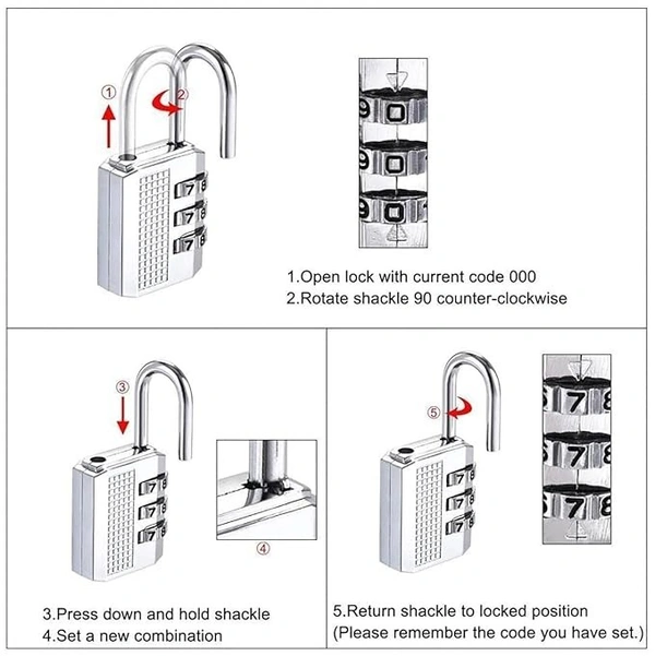 LOCK NUMBER STEEL (B)3 CODE CH-17C 360PB