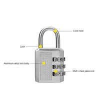 LOCK NUMBER STEEL (S)3 CODE CH-17E (PACK OF 12)360PB
