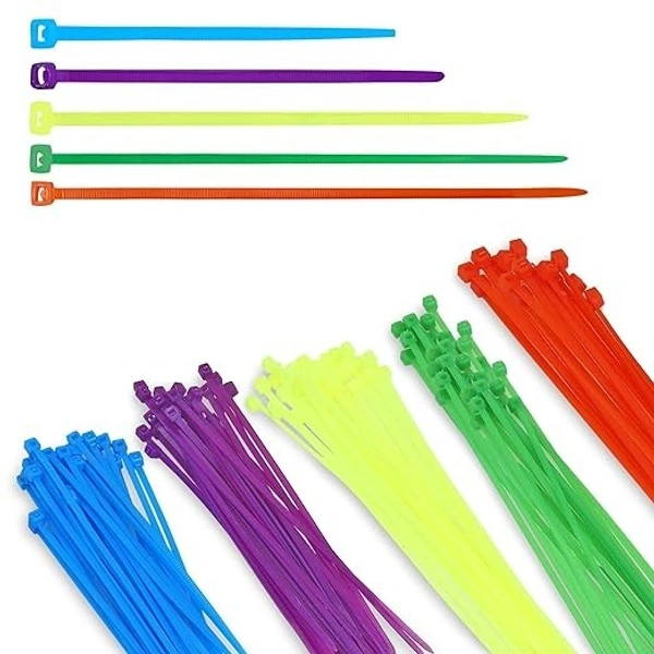 NYLON CABLE TIE MIX SIZE COLOUR