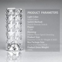 ROSE DIAMOND CRYSTAL LAMP