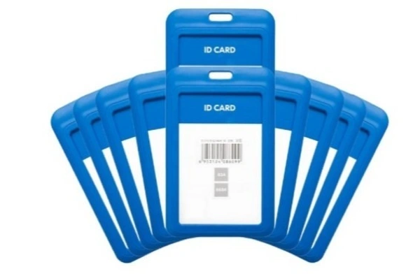 ID CARD HOLDER HARD BLUE (SET OF 10)