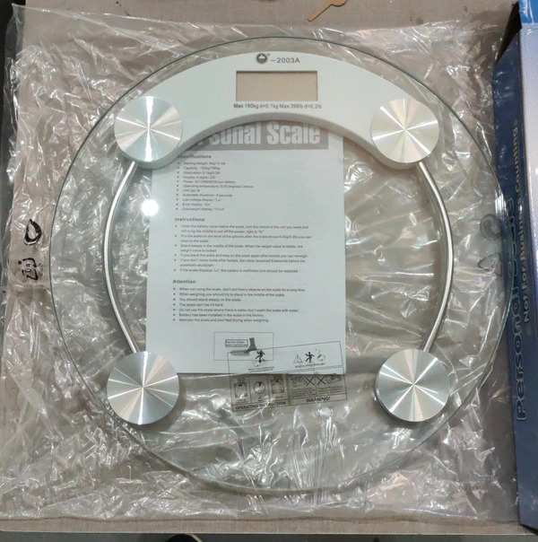PERSONAL SCALE TRANSPARENT 8MM 180KG 10PB