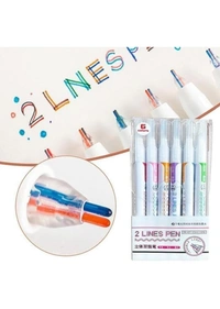 TWO LINE PEN (SET OF 6)