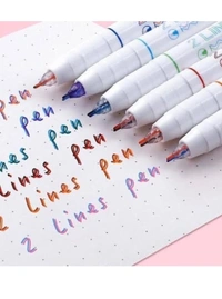 TWO LINE PEN (SET OF 6)