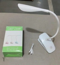 DESK LAMP WHITE WITH CLIP