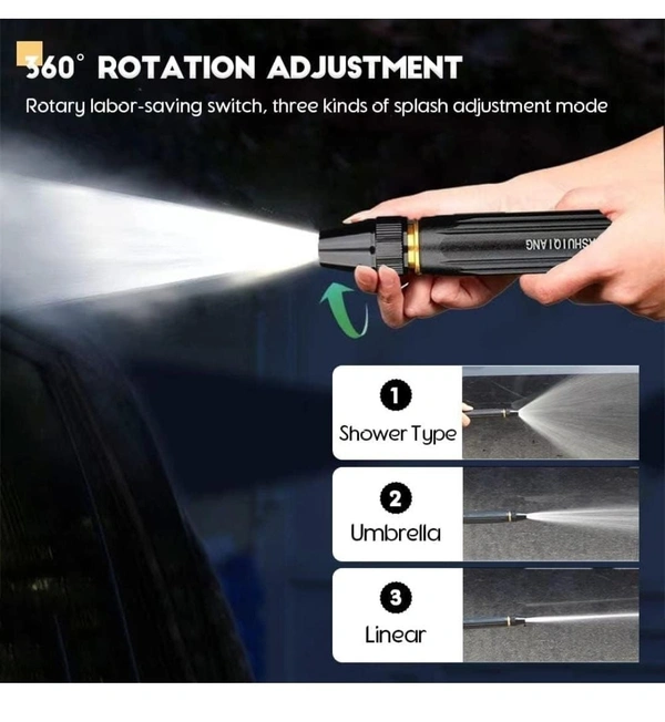 WATER SPRAY NOZZLE WITH TAPE HOSE CONNECTOR