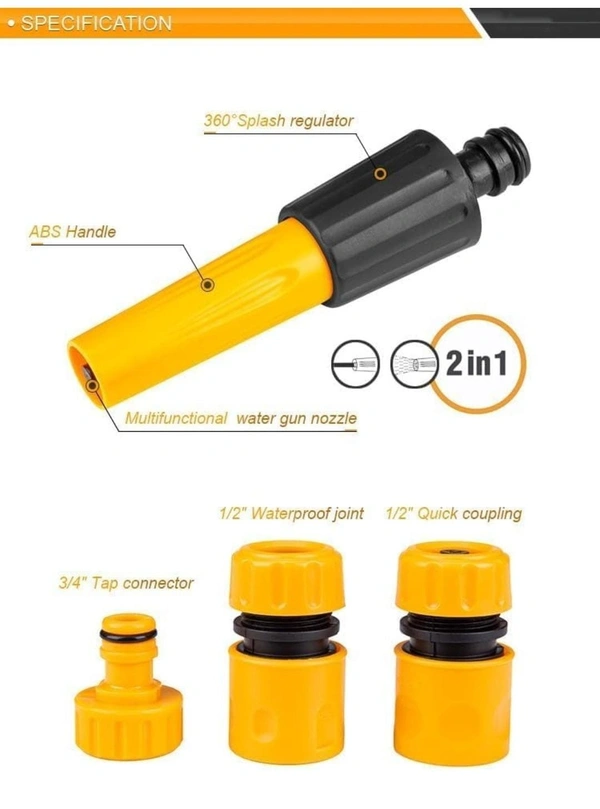 GARDEN GUN PLASTIC 3 ATTACHMENTS