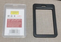 SLIDING ID CARD HOLDER BLACK (SET OF 5)C-981V