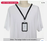 ID CARD STRAPS BLACK