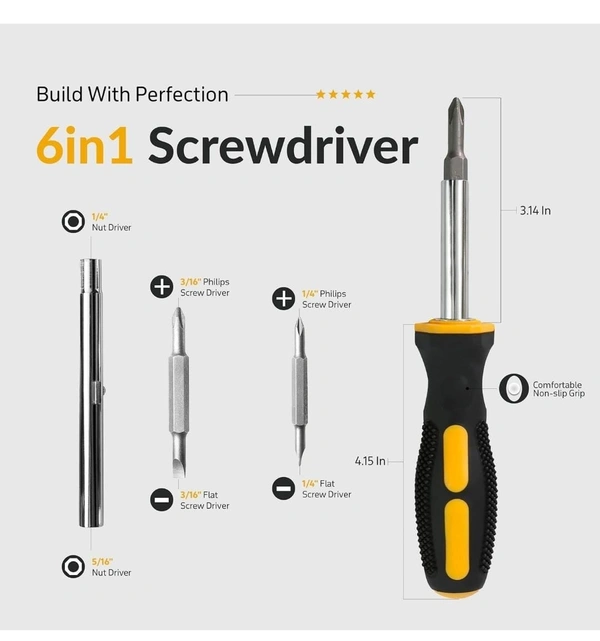 SCREWDRIVER ( SET 6 IN 1)