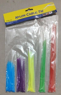 NYLON CABLE TIE MIX SIZE COLOUR