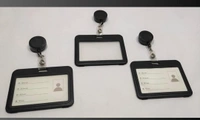 ID CARD HOLDER BLACK (SET OF 10) C104 H