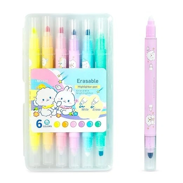 ERASABLE HIGHLIGHTER 2 SIDE (SET OF 6) M935