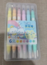 ERASABLE HIGHLIGHTER 2 SIDE (SET OF 6) M935