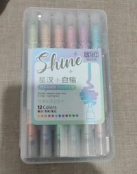 GLITTER HIGHLIGHTER 2 SIDE (SET OF 6) M976