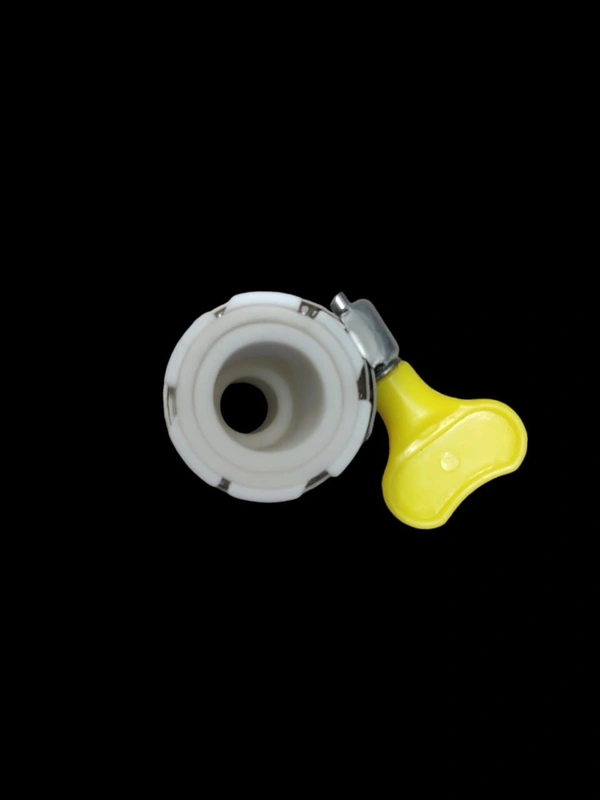 TAP FAUCET CONNECTOR WITH PLASTIC KEY STEEL HOSE CLAMP
