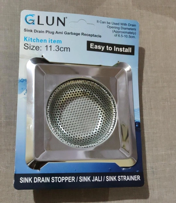 GLUN SINK STRAINER 11CM SQUARE