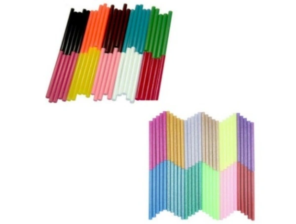 GLUE STICK 7MM 6INCH FLUORESCENT GLITTER MIX 3960PB - MINI