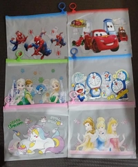 TRANSPARANT PRINTED ZIPPER POUCH