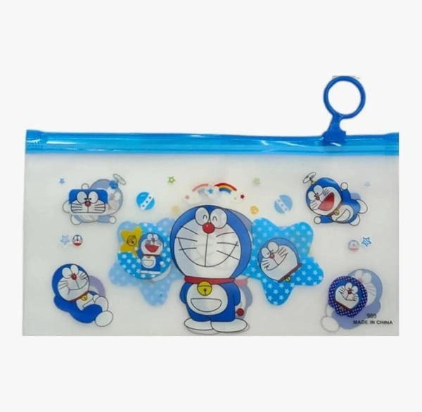 TRANSPARANT PRINTED ZIPPER POUCH