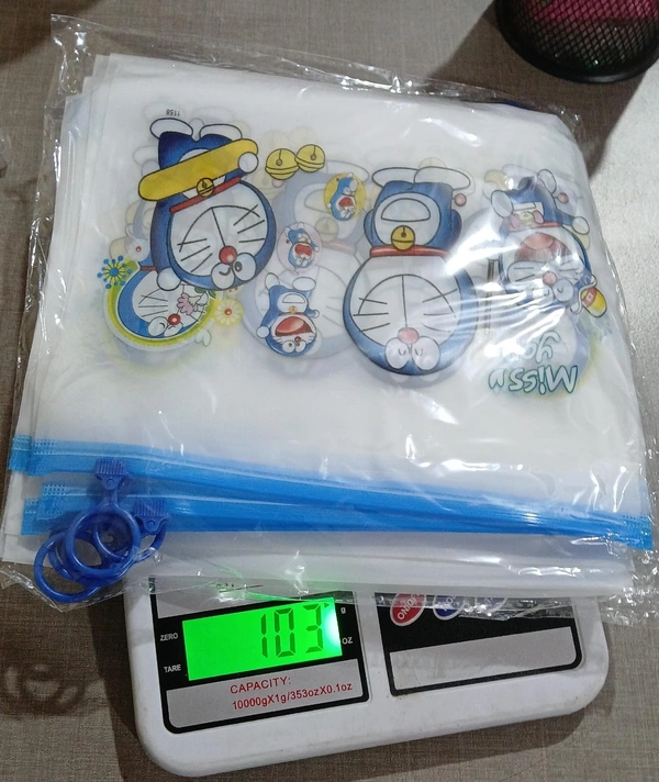 TRANSPARANT PRINTED ZIPPER POUCH