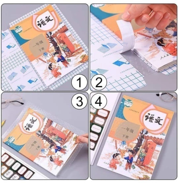 Transparent Book cover A4 (Set of 10)