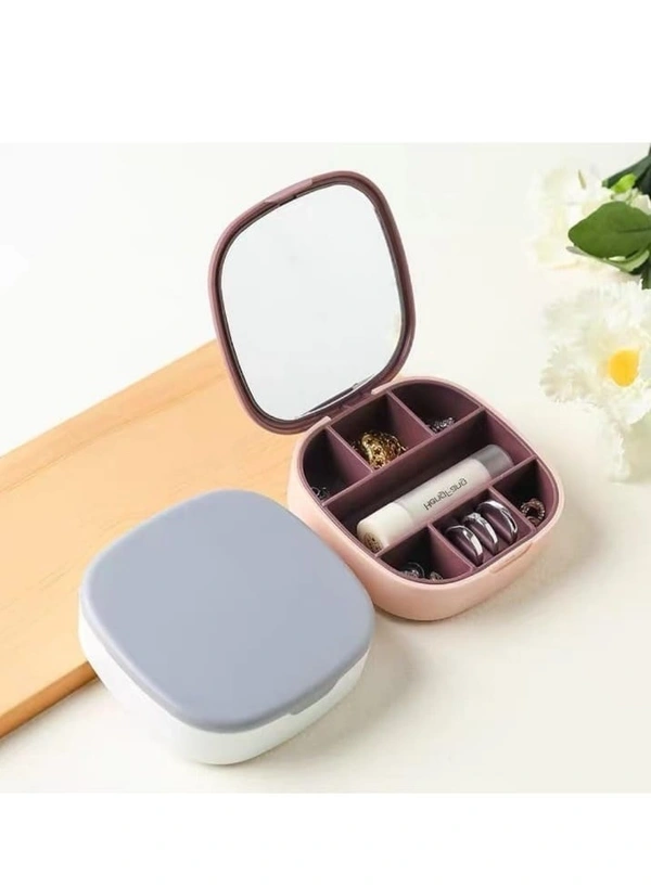 Jewelry Storage Box With Mirror