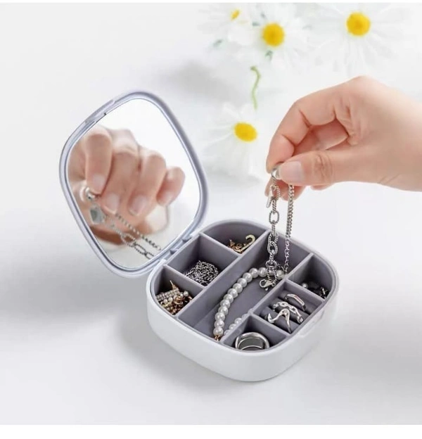 Jewelry Storage Box With Mirror