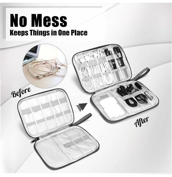 TRAVEL ACCESSORIES BAG BLUE 25X19X2