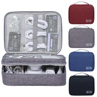 TRAVEL ACCESSORIES BAG 3 LAYER GREY 27X20X10