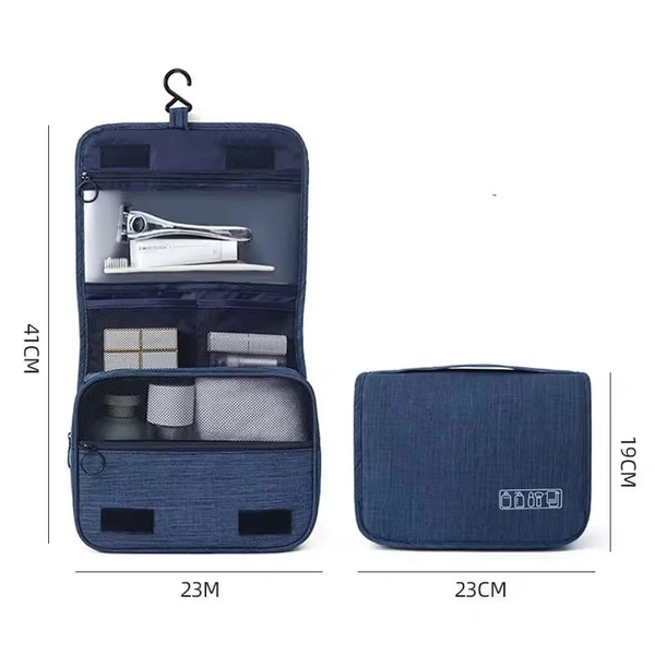  HANGER COSMETIC BAG BLUE PRINTED