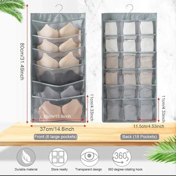 WALL MOUNT INNERWEAR ORGANIZER 