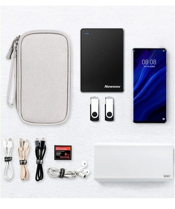TRAVEL ACCESSORIES BAG 2 LAYER BLACK 19X10X2