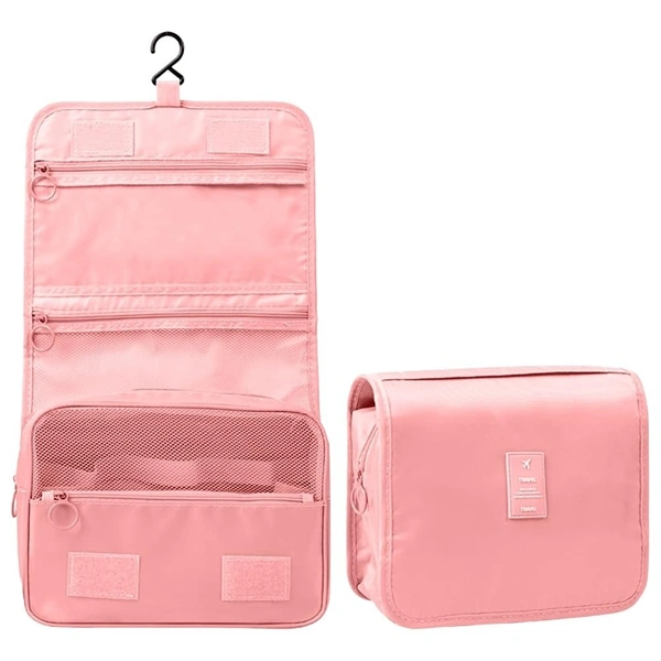 HANGER COSMETIC BAG PINK PRINTED
