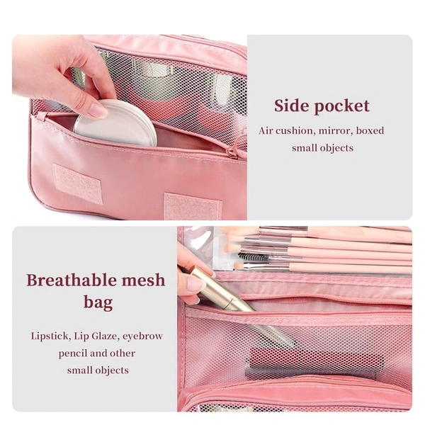 HANGER COSMETIC BAG PINK PRINTED