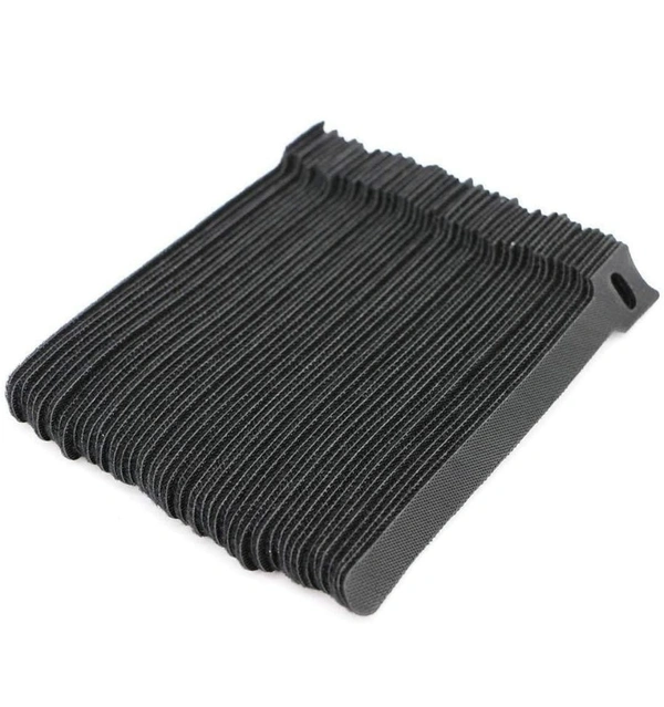 HOOK LOOP CABLE TIE BLACK