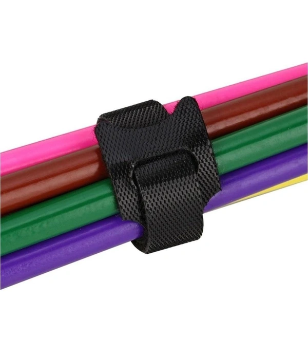 HOOK LOOP CABLE TIE BLACK