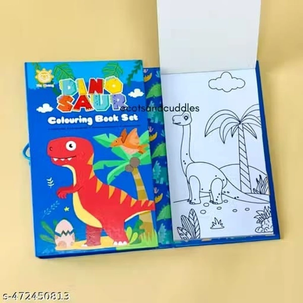 COLOURING SCRATCH BOOK WITH COLOUR PENCIL